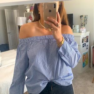 Zara Over The Shoulder Top